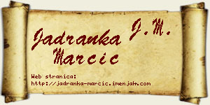 Jadranka Marčić vizit kartica